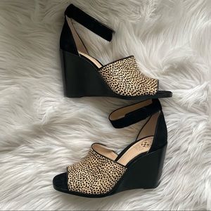 NWT Vince Camuto | leopard cheetah wedge heels 5